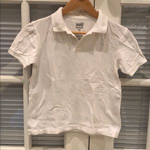 Boys white polo shirt